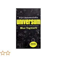 Boken "Vårt matematiska universum" av Max Tegmark utforskar verklighetens djup med illustrationer av ögon, raketer och matematiska former.
