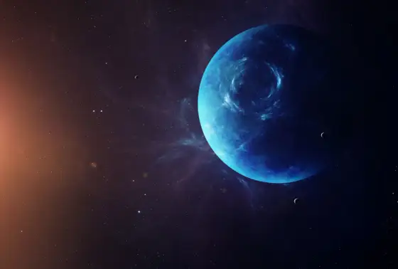 Neptunus - fakta om solsystemets blå isjätte